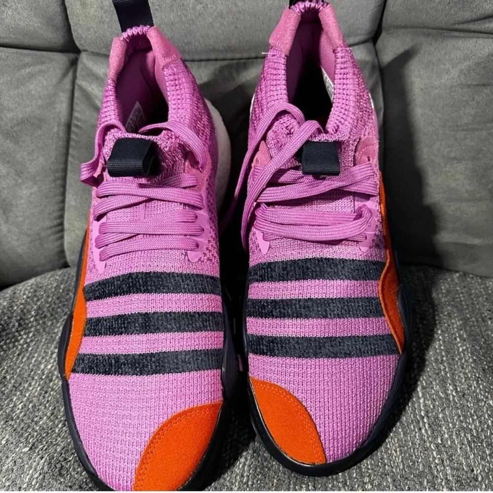 🏀 Adidas Trae Young 2 Basketball Shoes Men’s Size 9 Pink Purple Orange NWOB